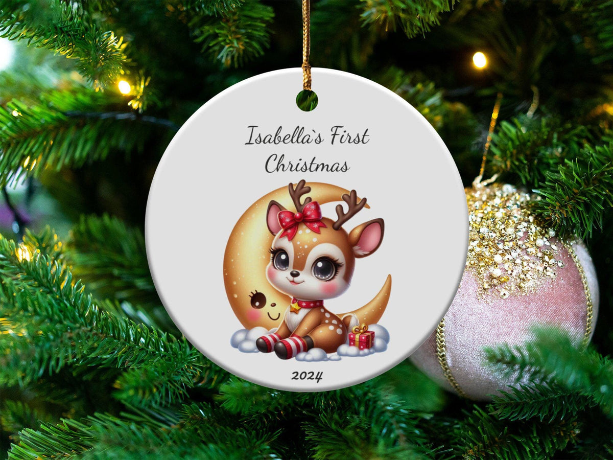 Xmas Ornament First Christmas Baby Ceramic Ornament Custom Baby Name Ornament Baby39s First Christmas 2024 Personalized Newborn Keepsake 13 Graphic Tee – Fan Favorite · Great Gift For Fans