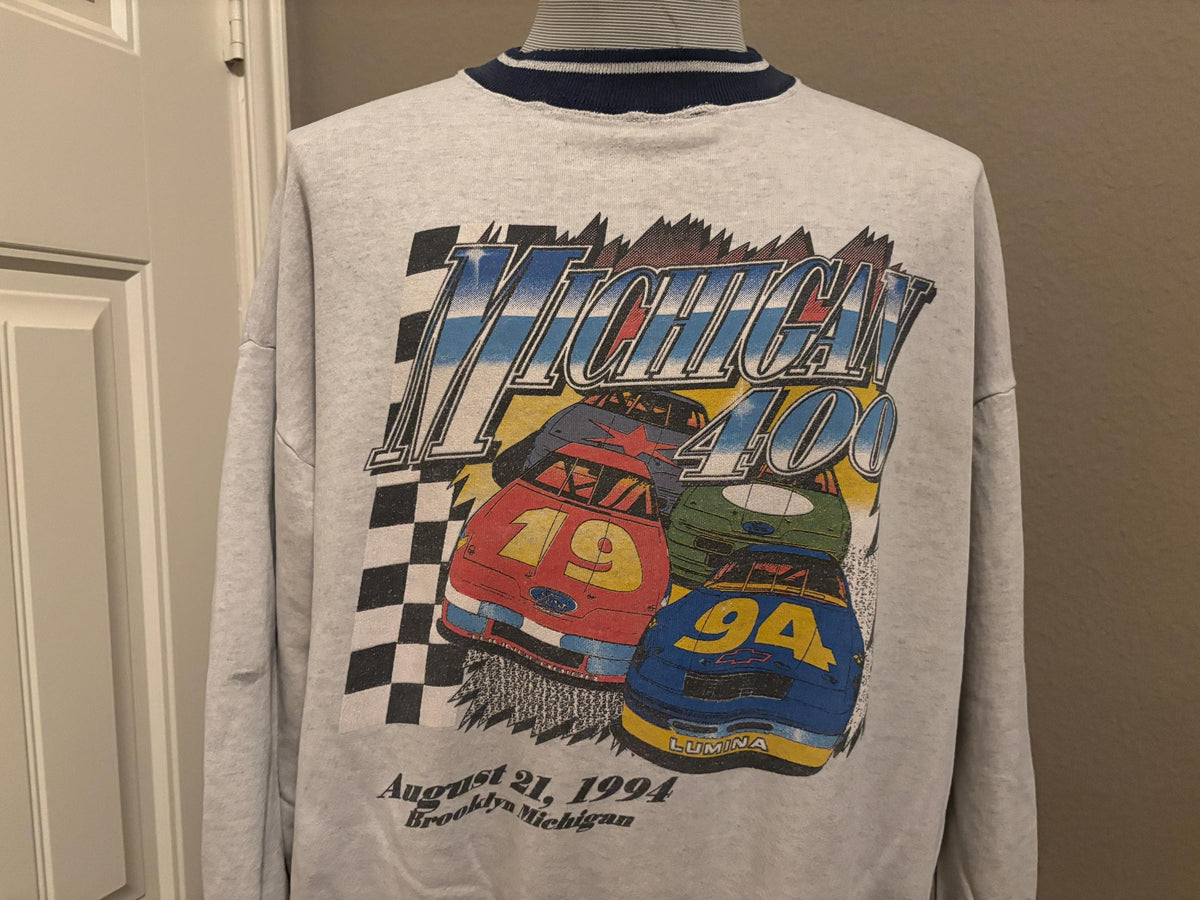 Vintage 90s Catch The Drift Michigan 400 1994 Racing Crewneck Sweatshirt XL Sweatshirt – Easygoing Wear · Must-Have Style
