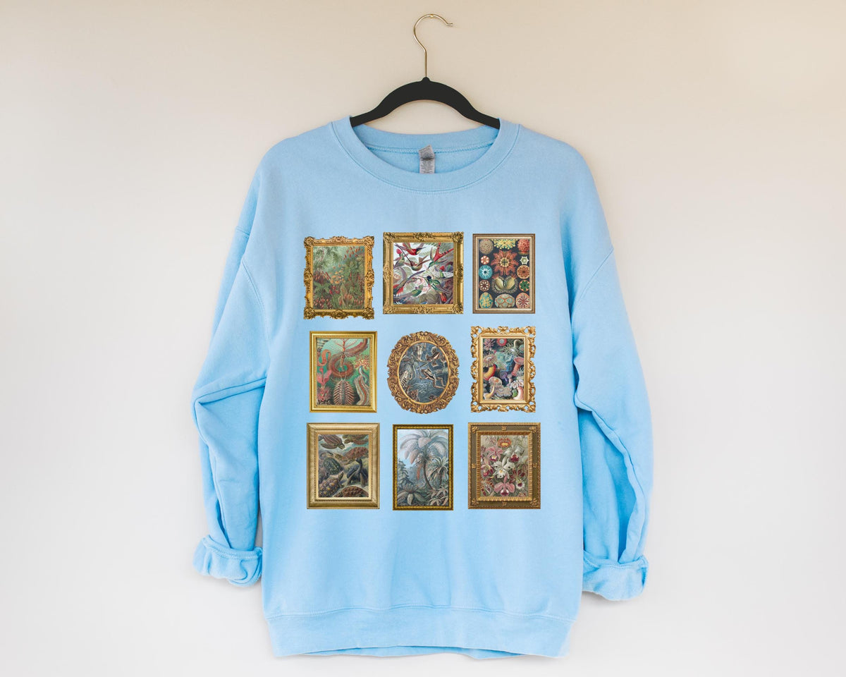 Ernst Haeckel German Art History Sweatshirt Marine Biologist or Zoologist 19th Century Historic Illustration Crewneck for Science Teacher Sweatshirt – Premium Graphic · High-Quality Print