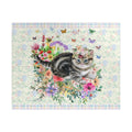 Floral Kitten Puzzle with Butterflies Cute Kitten Gift for Cat Mom or Cat Lover Kitschy 90s Aesthetic Puzzle for Daughter Who Loves Cats Graphic Tee – Everyday Comfort · Perfect For Daily Wear
