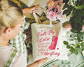 Cute Thrifting Tote Bag for Friend Who Loves Flea Markets and Long Coffee Dates Cotton Canvas Tote Bag for Shopping Funny Saying Tote Tote Bag – Aesthetic Look · Great Gift For Fans
