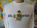 40s Shorties Angel Graphic Malt Liquor 40 oz Long Sleeve T Shirt S Graphic Tee – Easygoing Wear · Trending Graphic Apparel