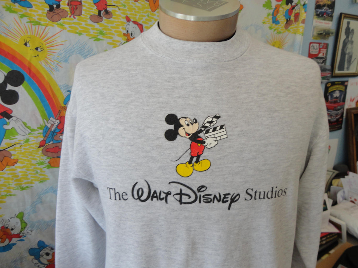 Vintage 9039s Walt Disney Studios Mickey Mouse Crewneck Sweatshirt M Sweatshirt – Aesthetic Look · Top Pick For Any Outfit