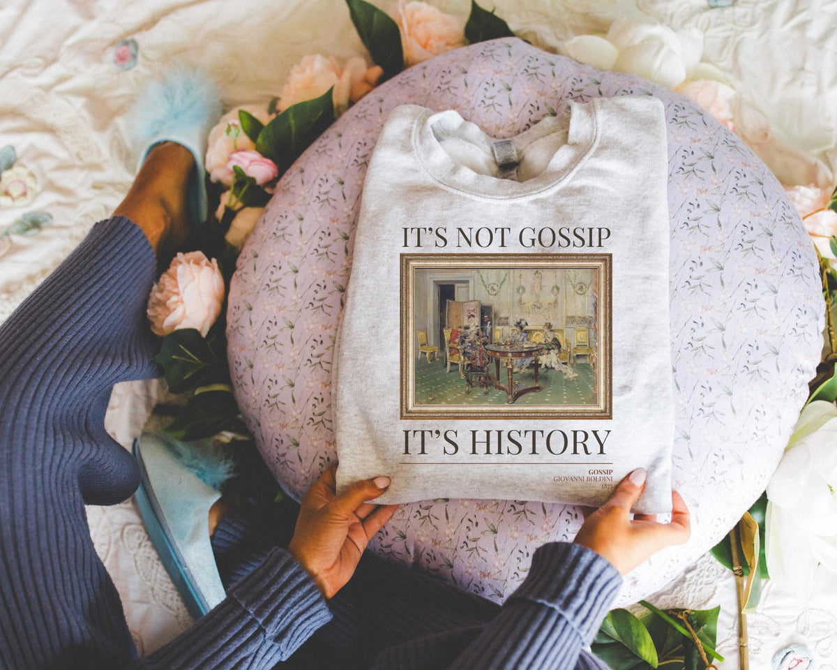 Funny History Sweatshirt for Art Historian Cute Social Studies Teacher Crewneck 19th Century Painting by Giovanni Boldini Women39s History Sweatshirt – Premium Graphic · High-Quality Print