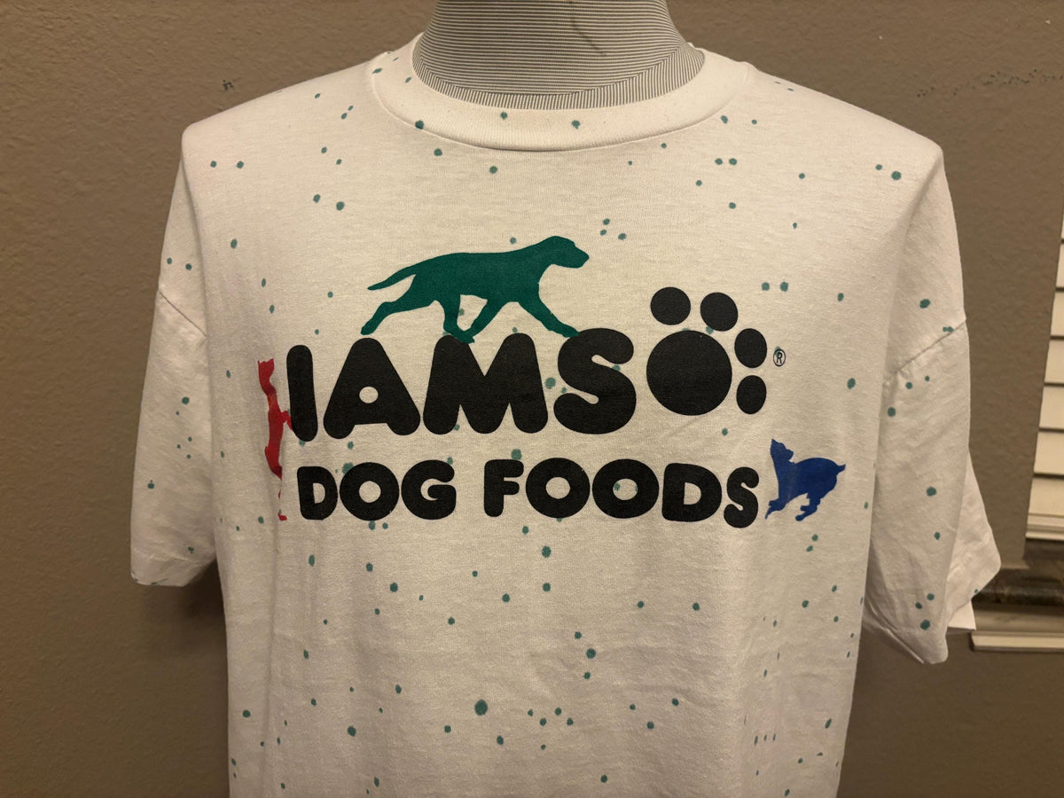 Vintage 90s IAMS Dog food Pet Tshirt XL Graphic Tee – Feel-Good Design · Great Gift For Fans