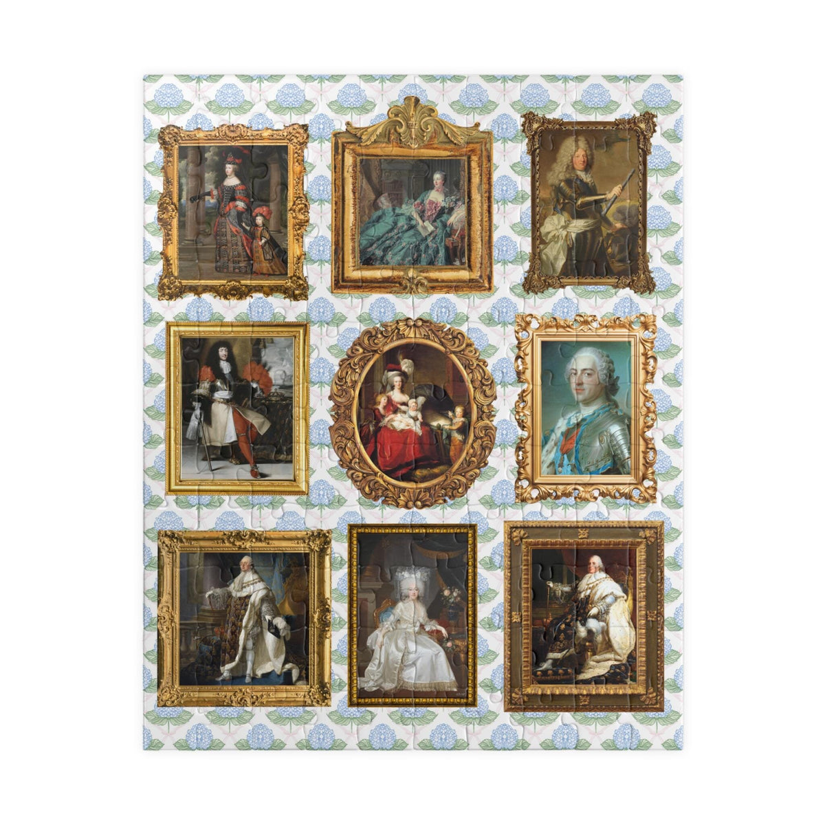 French Royal History Puzzle Famous Queens and Kings Marie Antoinette Madame de Pompadour Cute Art History Gift European History Buff Graphic Tee – Feel-Good Design · Trending Graphic Apparel