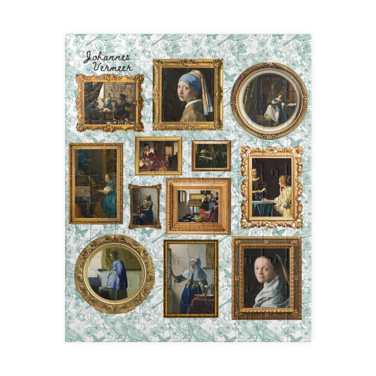 Johannes Vermeer Art History Puzzle for Friend or Art Historian Who Loves Art Gallery Wall Aesthetic Dutch History Humanities Major Gift Graphic Tee – Warm & Stylish · Perfect For Daily Wear