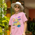 Funny Fishing Tee Shirt with Chaotic 90s Aesthetic Cute Nostalgic Ocean Animal Shirt Trip to Beach Colorful Maximalist Marine Biologist Graphic Tee – Bold Style · Perfect For Daily Wear