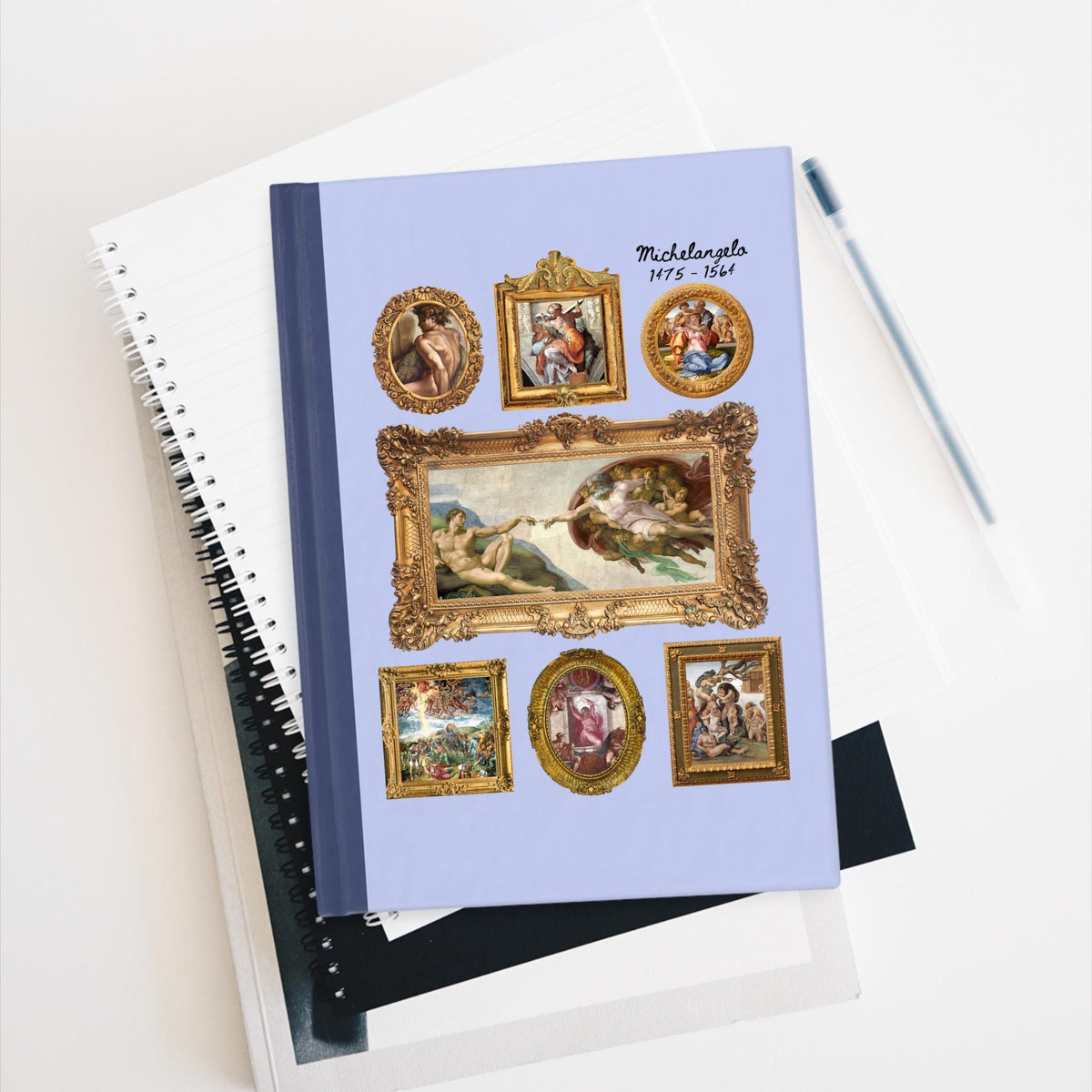 Michelangelo Art History Notebook for Humanities Major Who Loves High Renaissance Art or the Sistine Chapel 16th Century Roman History Gift Graphic Tee – Feel-Good Design · Trending Graphic Apparel
