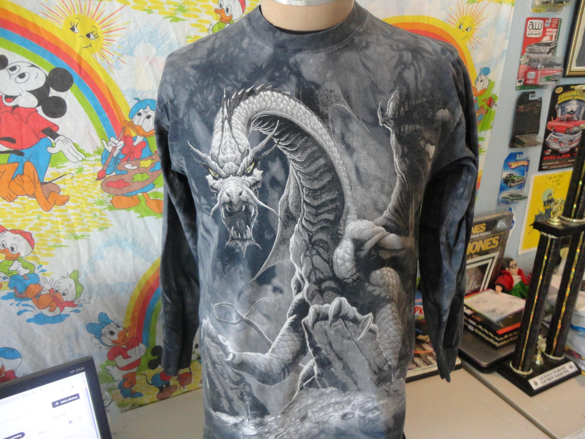 Vintage The Mountain DRAGON Ty Dye Fantasy Magic T Shirt size M Graphic Tee – Aesthetic Look · Trending Graphic Apparel