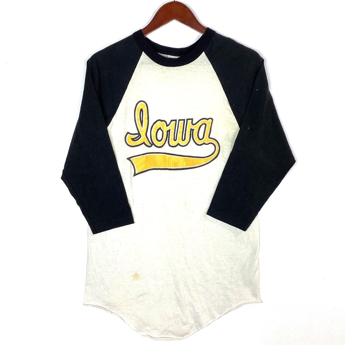 Vintage Iowa State Hawkeyes Russell Athletic Tshirt Large White Ncaa Raglan Tee Graphic Tee – Soft Feel · High-Quality Print