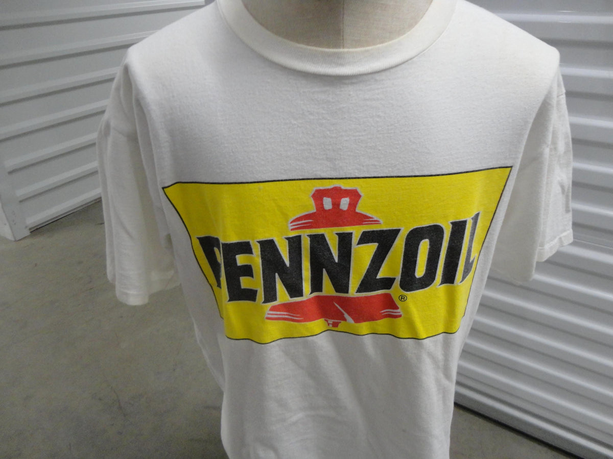 Vintage Mens Large Nascar 90s Pennzoil Racing t Shirt White Michael Waltrip Graphic Tee – Aesthetic Look · Top Pick For Any Outfit