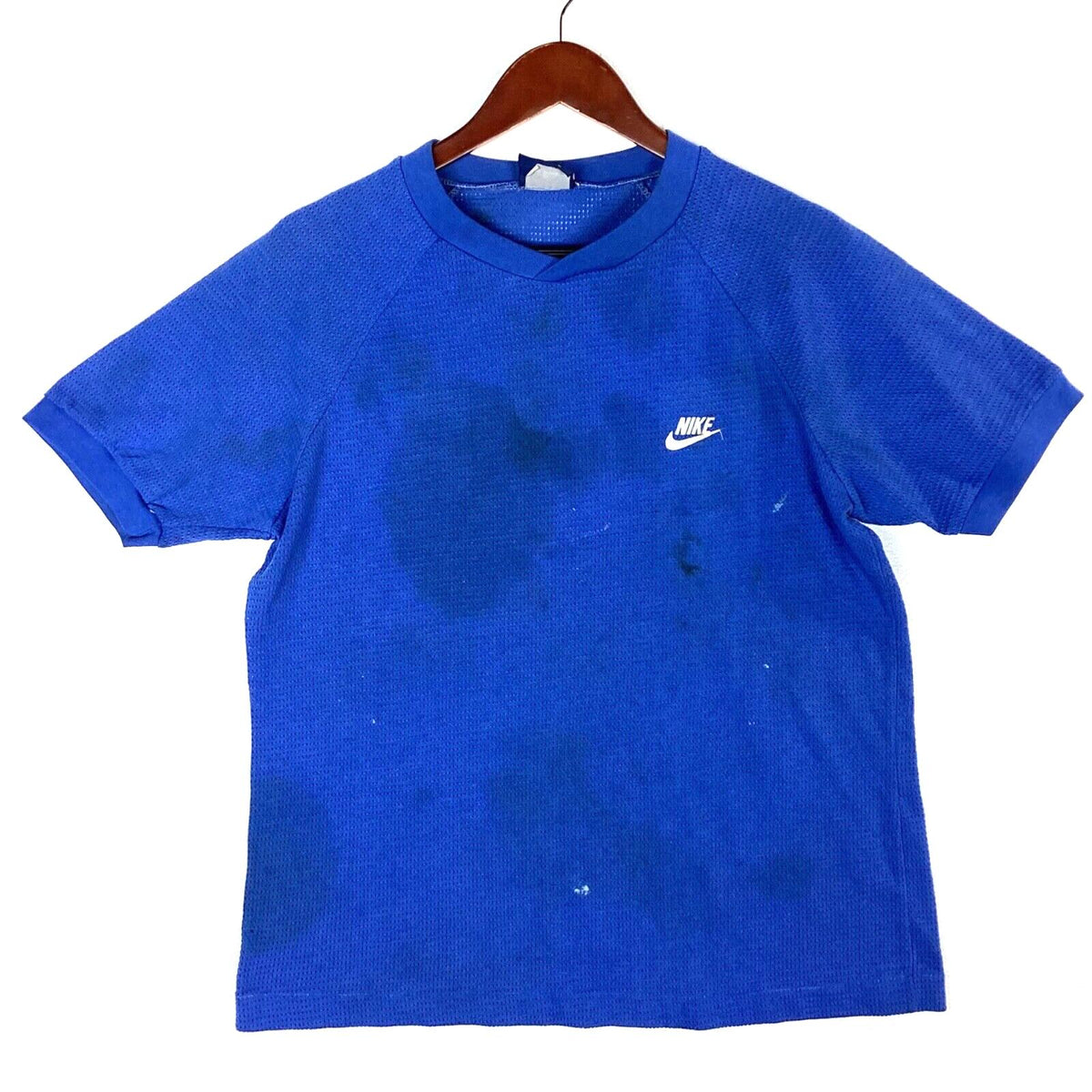 Vintage Nike 1980s Mesh Tshirt Large Blue Distressed Made Usa Graphic Tee – Warm & Stylish · Top Pick For Any Outfit