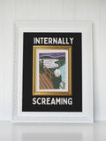 Funny Art History Poster for Feminist or Democratic Socialist Who Loves the Scream by Edvard Munch Silly Kitschy Chronically Anxious Gift Graphic Tee – Fan Favorite · Great Gift For Fans