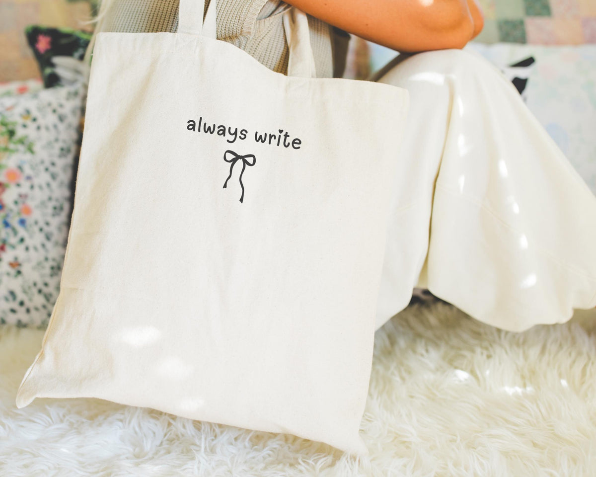 Romance Writer Tote Bag Cute Bookish Present Book Author English Professor Funny Saying Gift for Librarian Reading Teacher or Bookworm Tote Bag – Feel-Good Design · High-Quality Print