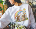 Floral Kitten Lover Sweatshirt with Flowers and Colorful Rainbow Kitschy 90s Throwback Crewneck with Butterflies Cat Mom or Cat Dad Gift Sweatshirt – Cozy Vibes · Must-Have Style