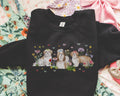 Floral Shih Tzu Sweatshirt for Friend Who Loves Pet Dog Adorable Puppy Mom Gift Cute Dog Mama Present Butterfly Lover Eclectic Grandma Sweatshirt – Soft Feel · Trending Graphic Apparel