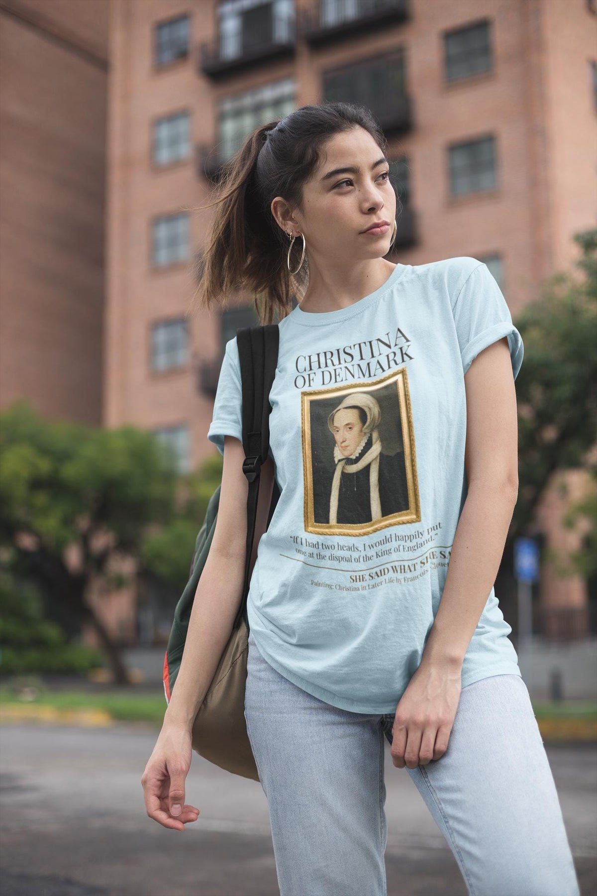 Tudor History Tee Shirt Christina of Denmark Turning Down Henry the 8th Funny Royal History TShirt 16th Century European History Gift Graphic Tee – Fan Favorite · Top Pick For Any Outfit