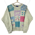 Vintage Woolrich Knit Sweater Womens Medium Gray Crewneck Pattern 90s Graphic Tee – Feel-Good Design · Perfect For Daily Wear