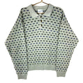 Vintage Grandpa Knit Henley Sweater 2XL Gray Collared Pattern 90s Graphic Tee – Aesthetic Look · Perfect For Daily Wear