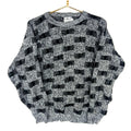 Vintage Grandpa Knit Sweater Large Crewneck Gray 90s Graphic Tee – Bold Style · Perfect For Daily Wear