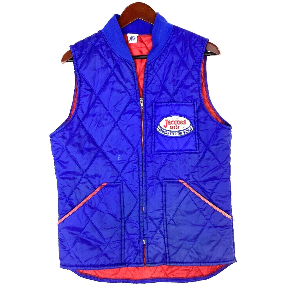Vintage 1980s Quilted Vest Jacket Size Small Blue Full Zip Made Usa 80s Graphic Tee – Soft Feel · Must-Have Style