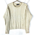 Vintage Polo Ralph Lauren Cable Knit Sweater Womens Extra Large White Crewneck Graphic Tee – Soft Feel · High-Quality Print