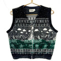 Vintage Mountain Fleece Sweater Vest Womens Large Black Full Zip Graphic Tee – Feel-Good Design · Top Pick For Any Outfit