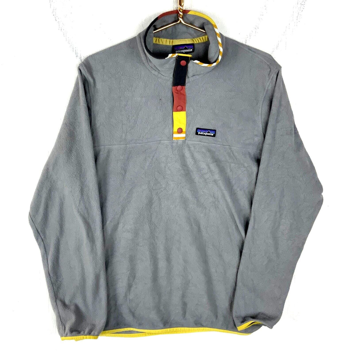 Patagonia Fleece Sweater Jacket Womens Large Snap T Gray Graphic Tee – Everyday Comfort · High-Quality Print