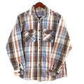 Vintage Flannel Plaid Shirt Large Brown Buttoned Long Sleeve 90s Graphic Tee – Soft Feel · Great Gift For Fans