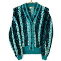 Vintage Grandma Knit Wool Cardigan Sweater Womens Small Blue Pattern 90s Graphic Tee – Easygoing Wear · Top Pick For Any Outfit
