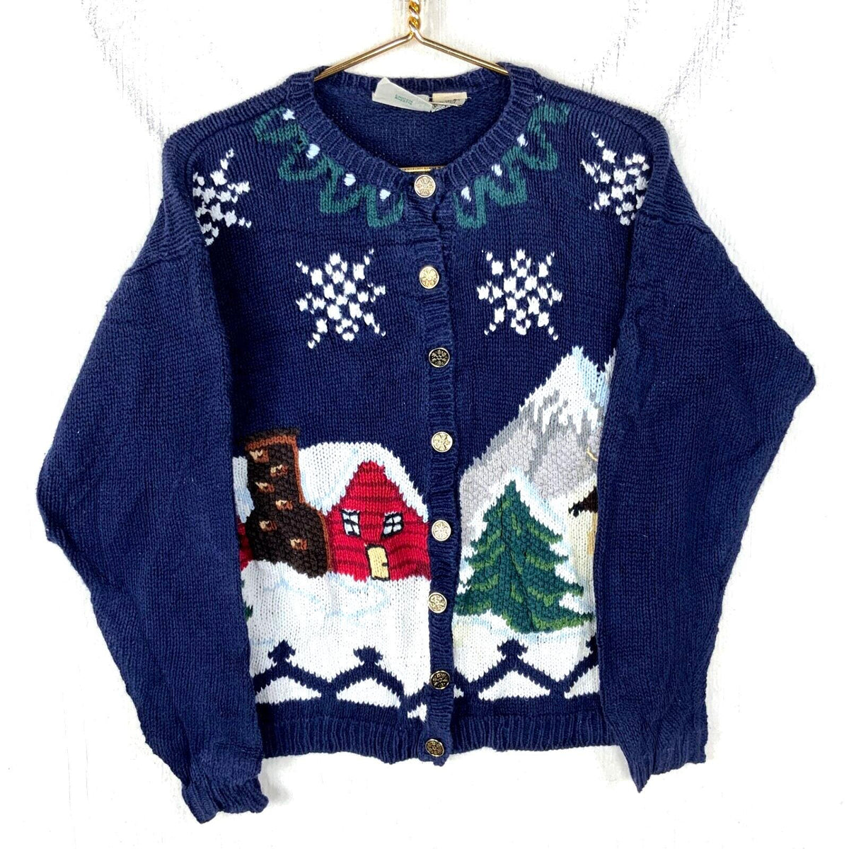 Vintage Grandma Knit Cardigan Sweater Women39s Small Blue Christmas 90s Graphic Tee – Premium Graphic · Trending Graphic Apparel
