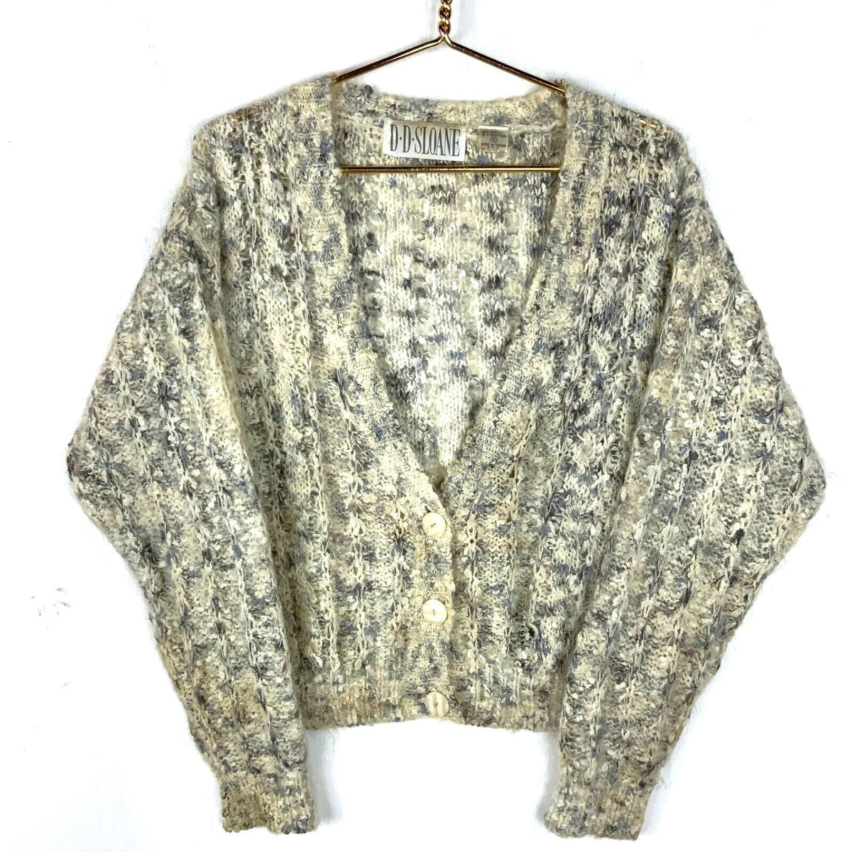 Vintage Grandma Knit Mohair Cardigan Sweater Womens Small White 90s Graphic Tee – Easygoing Wear · High-Quality Print