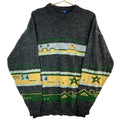Vintage Grandpa 3D Knit Sweater Medium Gray Crewneck Pattern 90s Graphic Tee – Everyday Comfort · Perfect For Daily Wear
