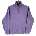 Vintage Polo Ralph Lauren Knit Sweater Large Purple 14 Zip Graphic Tee – Easygoing Wear · Perfect For Daily Wear