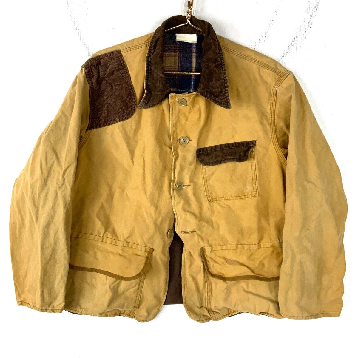 Vintage 1970s Hunting Jacket Size XL Brown Lined Button Up Graphic Tee – Easygoing Wear · High-Quality Print
