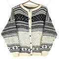Vintage Grandpa Knit Wool Cardigan Sweater Medium White Pattern Graphic Tee – Aesthetic Look · Trending Graphic Apparel