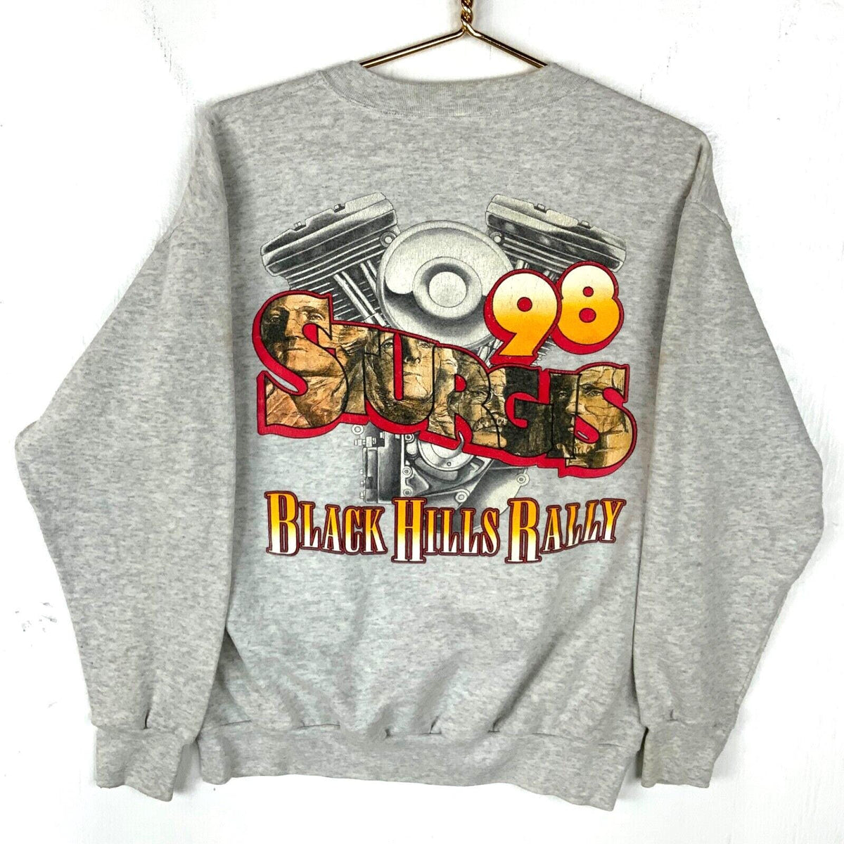 Vintage Sturgis Black Hills Rally Sweatshirt Crewneck Large Distressed 90s Sweatshirt – Bold Style · Must-Have Style