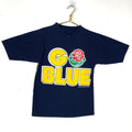 Vintage Michigan Wolverines Tshirt Size Medium Blue VNeck Ncaa Go Blue Graphic Tee – Cozy Vibes · High-Quality Print