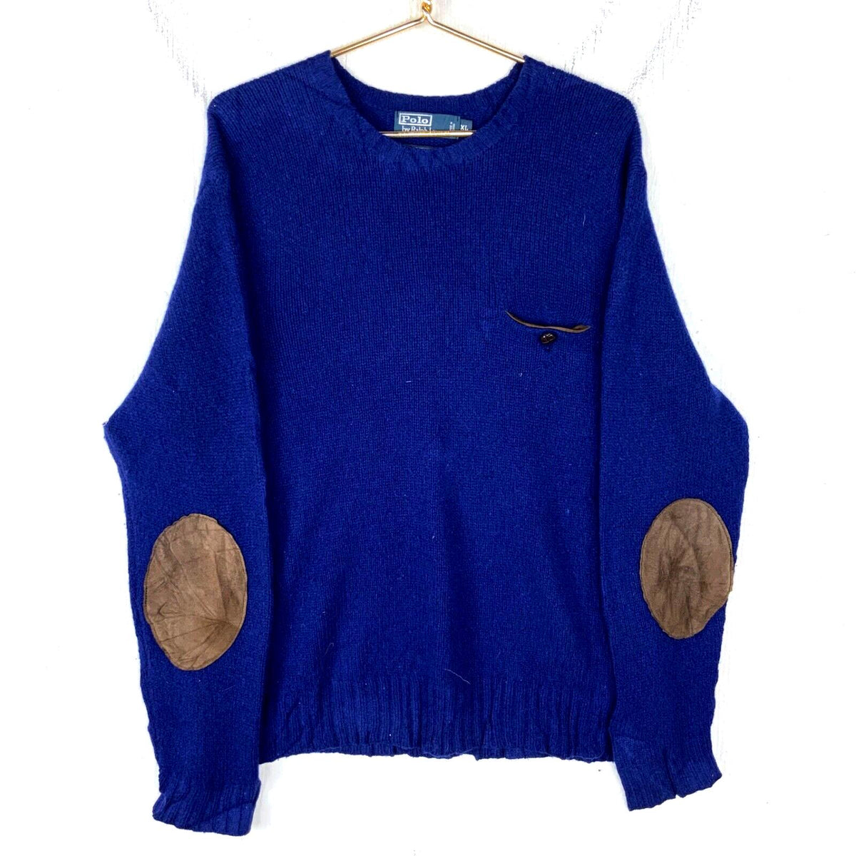Vintage Polo Ralph Lauren Knit Wool Sweater Extra Large Blue Crewneck 90s Graphic Tee – Premium Graphic · High-Quality Print