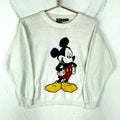 Vintage Mickey Mouse Knit Sweater Small White Crewneck Embroidered 90s Graphic Tee – Cozy Vibes · High-Quality Print
