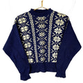 Vintage Avon 1950s Snowflake Knit Sweater Medium Blue Pattern Made In Italy Graphic Tee – Easygoing Wear · Trending Graphic Apparel