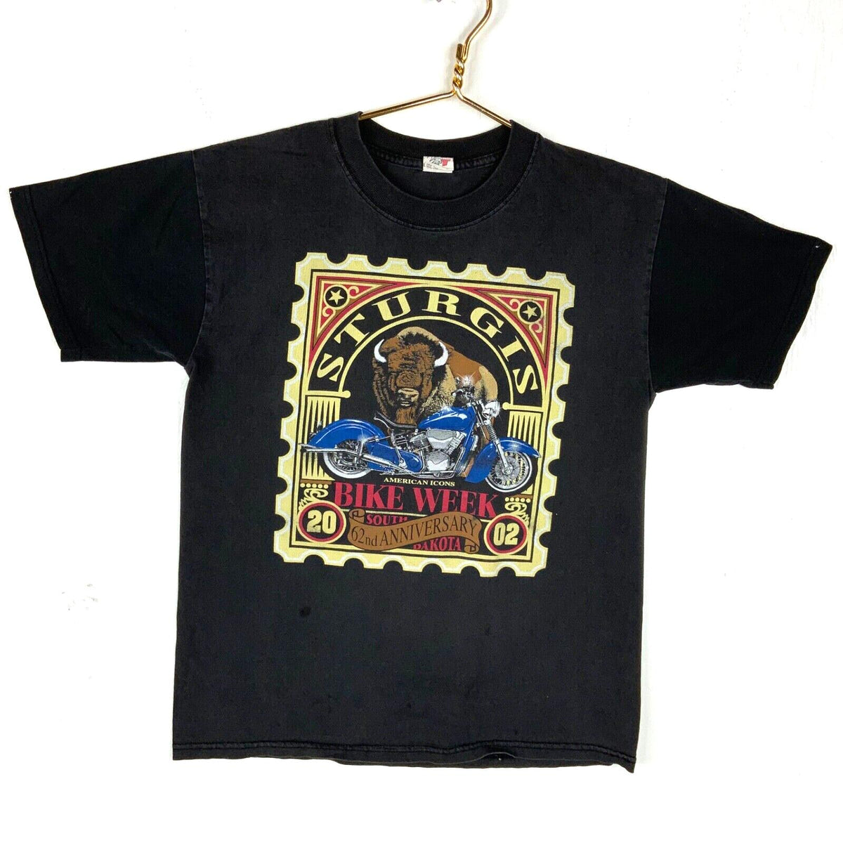 Vintage Sturgis South Dakota Bike Week TShirt Medium Black 2002 Made In Usa Graphic Tee – Fan Favorite · Great Gift For Fans