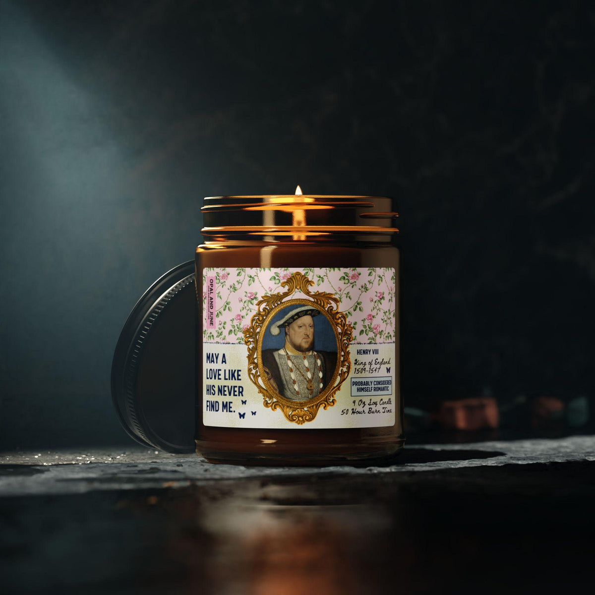Funny Tudor History Candle for Friend Who Loves Henry the 8th39s Wives Silly European History Lover Gift Famous Queens 9 Oz Soy Candle Graphic Tee – Easygoing Wear · Trending Graphic Apparel