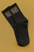 Awesome Since 1955 Socks 70th Birthday Gift Vintage 1955 Socks Funny Birthday Socks Born in 1955 Gift Cozy 70th Anniversary Socks Graphic Tee – Aesthetic Look · Trending Graphic Apparel