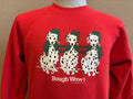 Vintage 8039s Bough Wow Dalmatian Christmas Crewneck Sweatshirt L Sweatshirt – Easygoing Wear · Great Gift For Fans