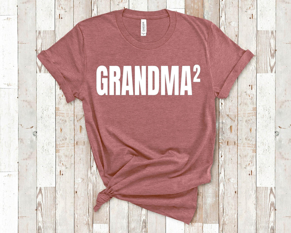 Grandma 2 Tshirt customized with any Grandmother Name Unique Gift Idea for Mother39s Day Birthday Christmas Pregnancy Reveal Announcement Graphic Tee – Bold Style · Great Gift For Fans