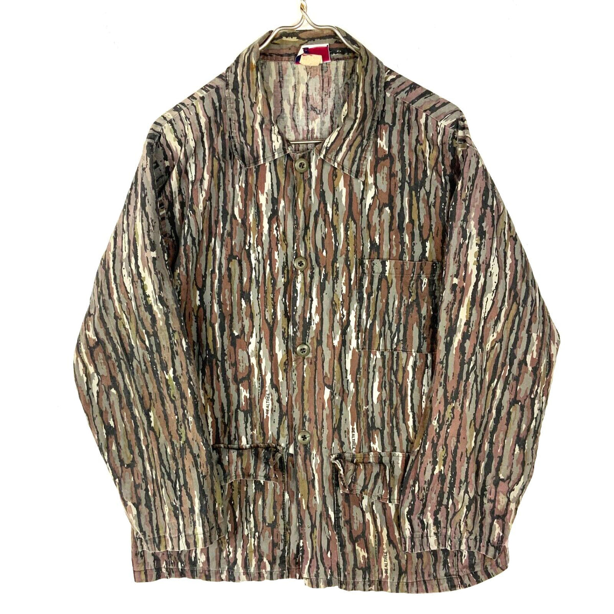 Vintage 1990s Trebark Hunting Shirt Large Brown Long Sleeve Buttoned Graphic Tee – Premium Graphic · Must-Have Style