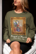 Bouquet of Flowers by Odilon Redon Cute Art History Sweatshirt Historian Who Loves French History European Post Impressionist Artwork Sweatshirt – Bold Style · High-Quality Print