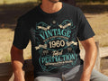 Funny 65th Birthday TShirt for Men Vintage 1960 Total Perfection Retro Style Gift for Dad Grandpa Husband Birthday Tee Graphic Tee – Bold Style · Must-Have Style